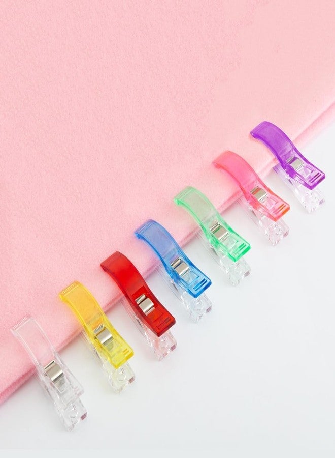 Jasol 30pcs Large Sewing Clips Fabric Clips Sewing Notions for Sewing Quilting Supplies Crafting Tools Jumbo Quilt Clips, Multipurpose Plastic Clips Multi Colors Craft Clips Quilting Accessories - Image 2